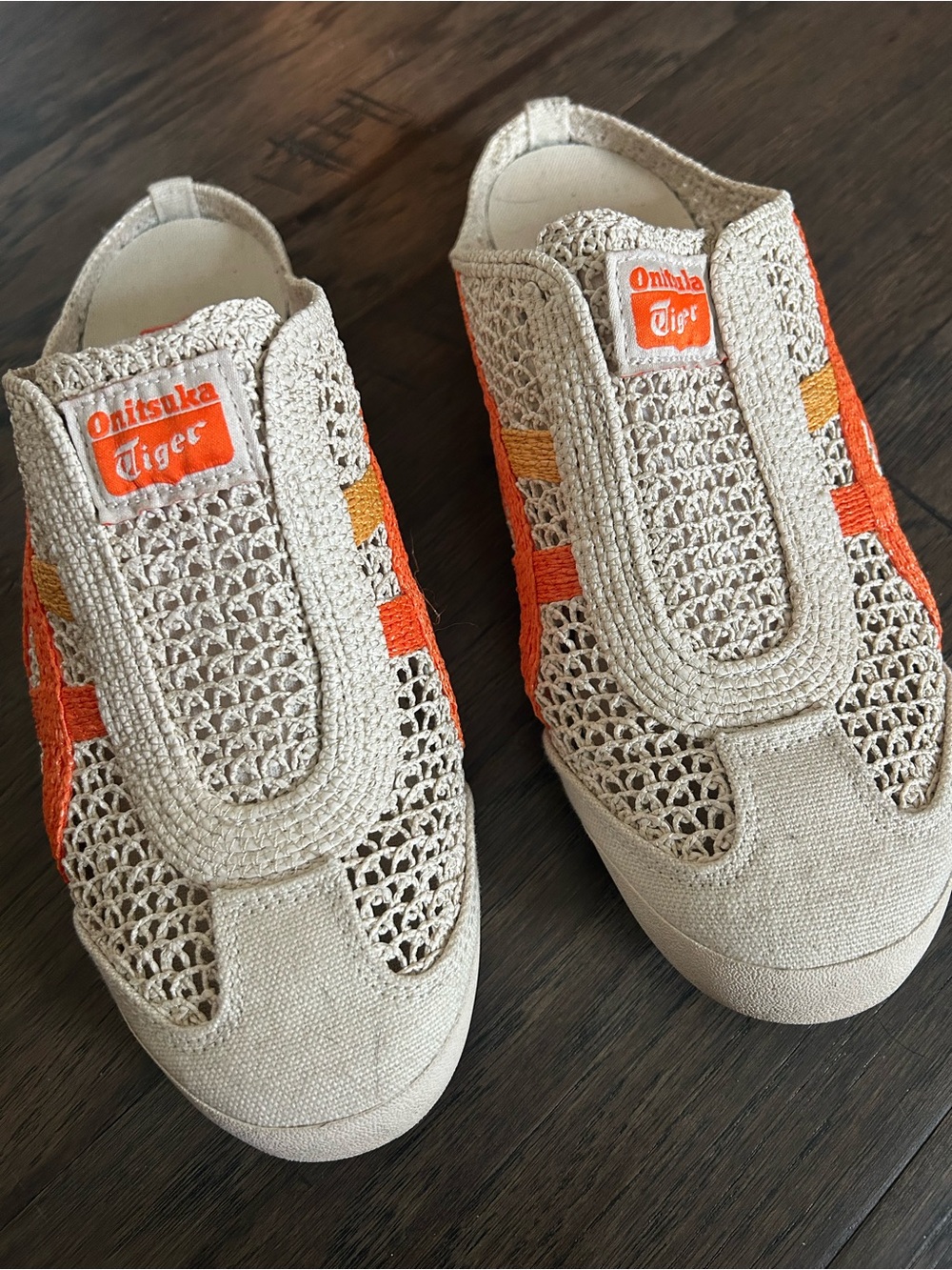 Onitsuka Tiger Mexico 66 Sabot Oatmeal Habanero Mesh Clogs Size 38 - Picture 7 of 8
